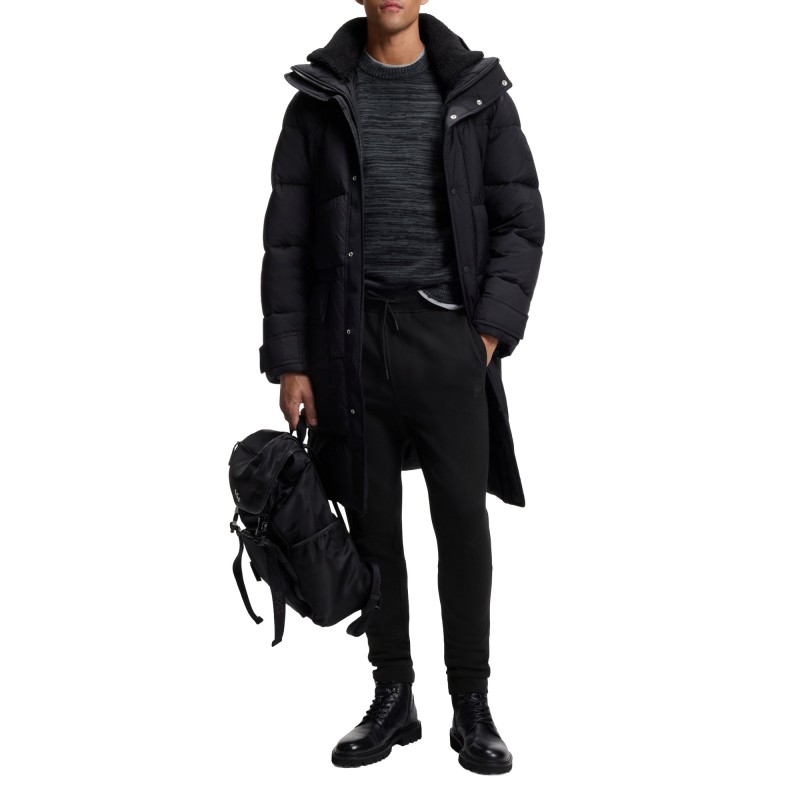 Boss Sweatpants With Logo Patch-Black Boss Sweatpants With Logo Patch-Black