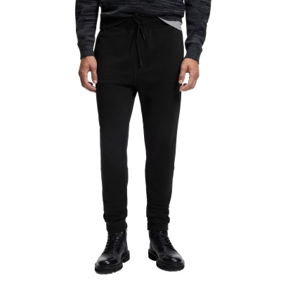 Boss Sweatpants With Logo Patch-Black