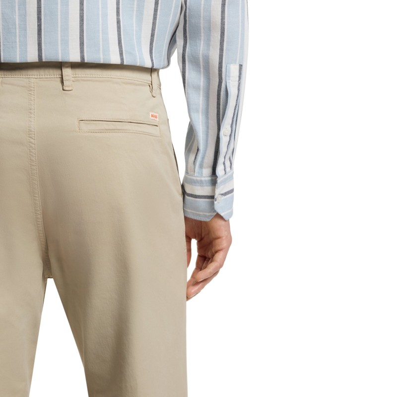 Boss Chinos Tapered Fit-Light Beige Boss Chinos Tapered Fit-Light Beige