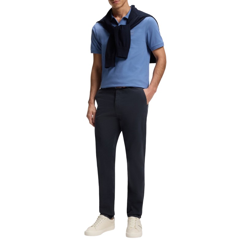Boss Trousers Tepered Fit-Dark Blue Boss Trousers Tepered Fit-Dark Blue
