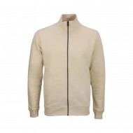 Boss Zip-up Jacket With Logo Badge-Open Yellow