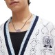 Hugo Chain Necklace With New Season Logo Pendant-Silver