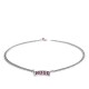 Hugo Chain Necklace With New Season Logo Pendant-Silver