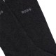 Boss Two-Pack Regular Length Socks In A Cotton Blend-Dark Grey Boss Two-Pack Regular Length Socks In A Cotton Blend-Dark Grey
