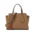 Boss Faux Leather Small Tote Bag-Medium Beige