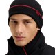 Hugo Hat And Scarf Set Logo Label With Wool-Black