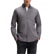 Boss Shirt Oxford Regular Fit-Dark Brown