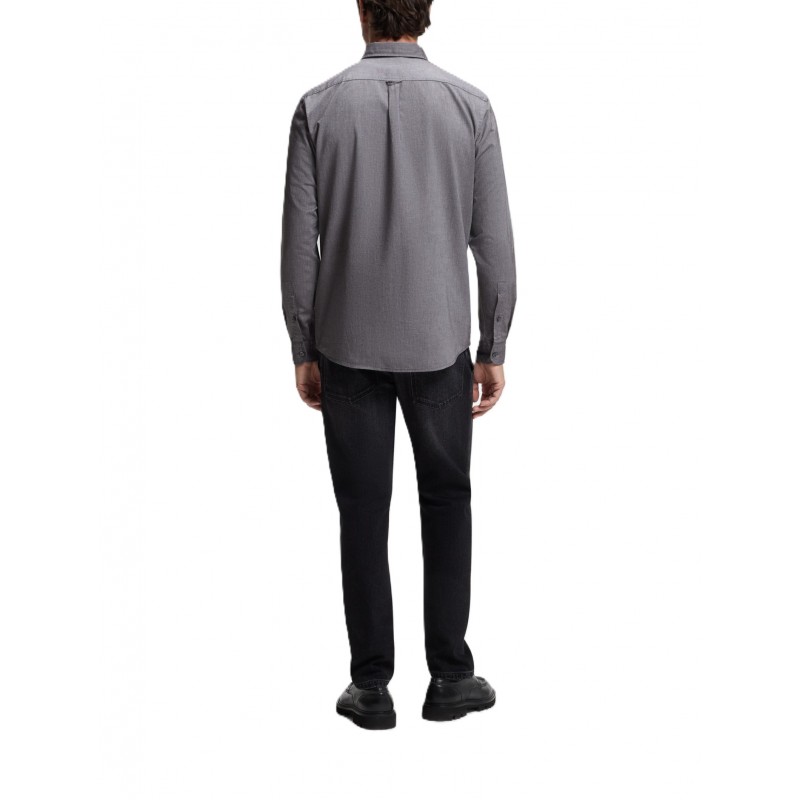 Boss Shirt Oxford Regular Fit-Dark Brown Boss Shirt Oxford Regular Fit-Dark Brown