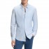 Boss Shirt Slim Fit In Melange Cotton Jersey-Open Blue