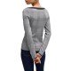 Boss Wide Neck Sweater In Stretch Jaquard-Chess Grey