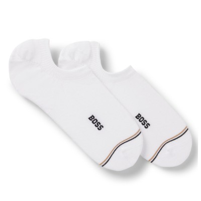 Boss Socks Two-Pack Of Invisible-White