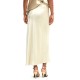 Boss Midi Length Skirt In Ckrinkled Satin Touch Fabric