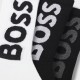 Boss Socks Three-Pack With Large Logos-Black/White Boss Socks Three-Pack With Large Logos-Black/White