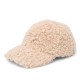 Boss Faux Teddy Baseball Hat-Beige