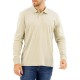 Boss Polo Shirt Long Sleeve Interlock-Light Beige Boss Polo Shirt Long Sleeve Interlock-Light Beige