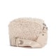 Boss Faux Teddy Bag With Detatchable Wallet-Beige Boss Faux Teddy Bag With Detatchable Wallet-Beige