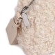 Boss Faux Teddy Bag With Detatchable Wallet-Beige Boss Faux Teddy Bag With Detatchable Wallet-Beige
