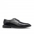 Hugo Shoes Leather Derby With Embossed Logo-Black