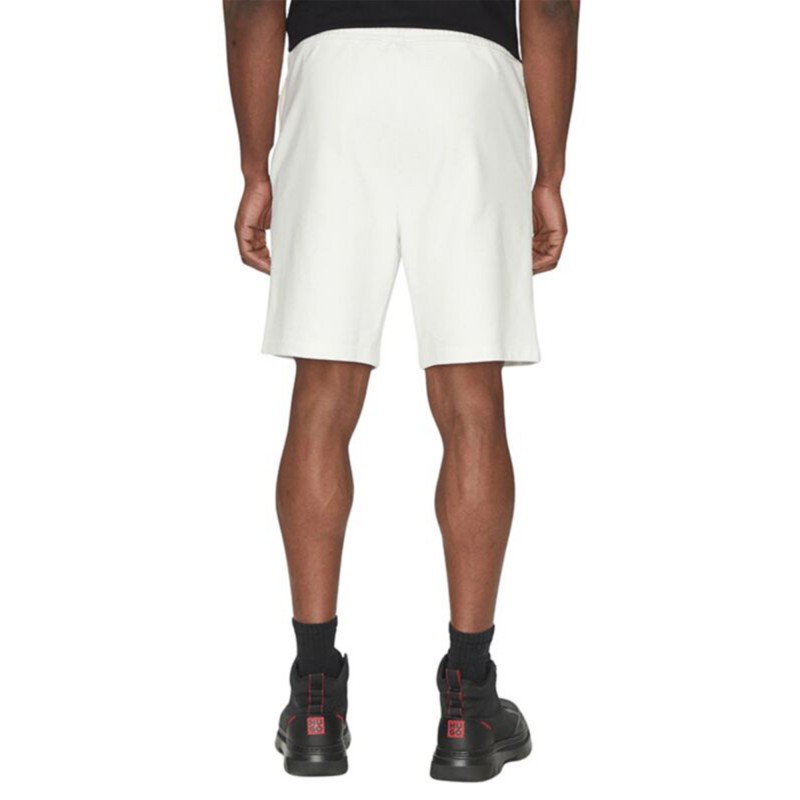 Hugo Shorts Relaxed Fit With Logo Print-White