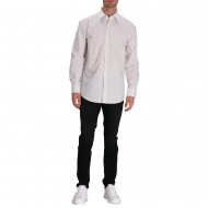 Boss Shirt Patterned Slim Fit-Light Beige