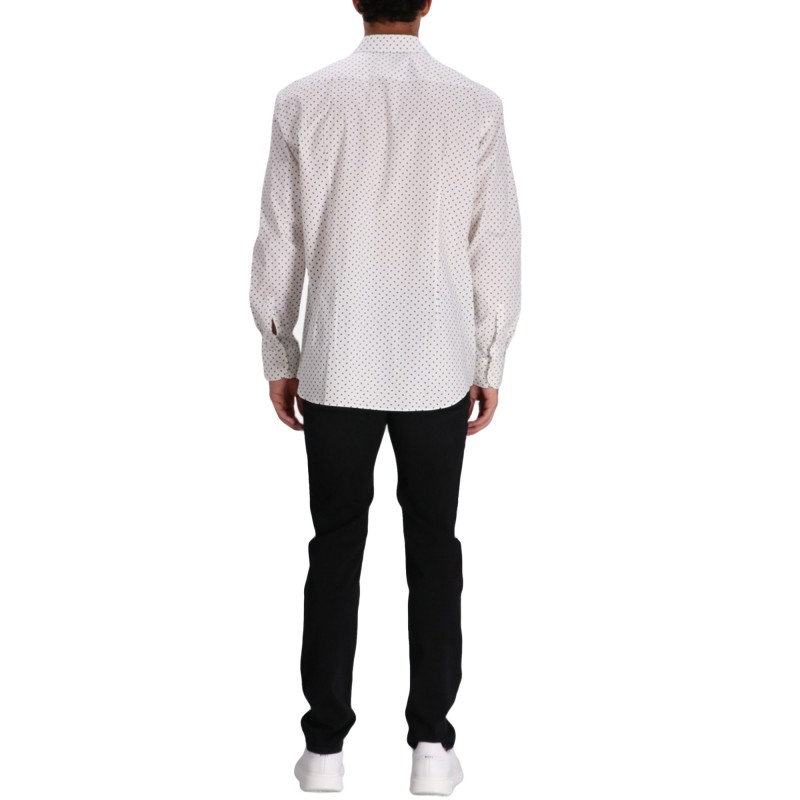Boss Shirt Patterned Slim Fit-Light Beige Boss Shirt Patterned Slim Fit-Light Beige