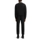 Hugo Sweatshirt With Stacked-Logo Badge-Black