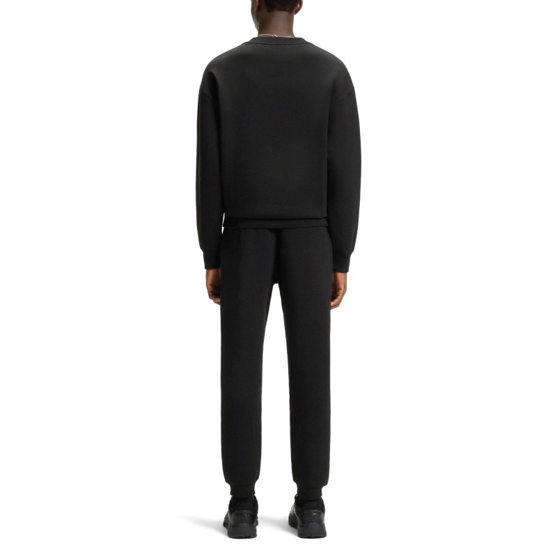 Hugo Tracksuit Bottoms With Stacked Logo-Black Hugo Tracksuit Bottoms With Stacked Logo-Black