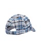 Boss Cap With Double B Monogram Multicoloured Tweed-Blue Patterned