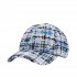 Boss Cap With Double B Monogram Multicoloured Tweed-Blue Patterned