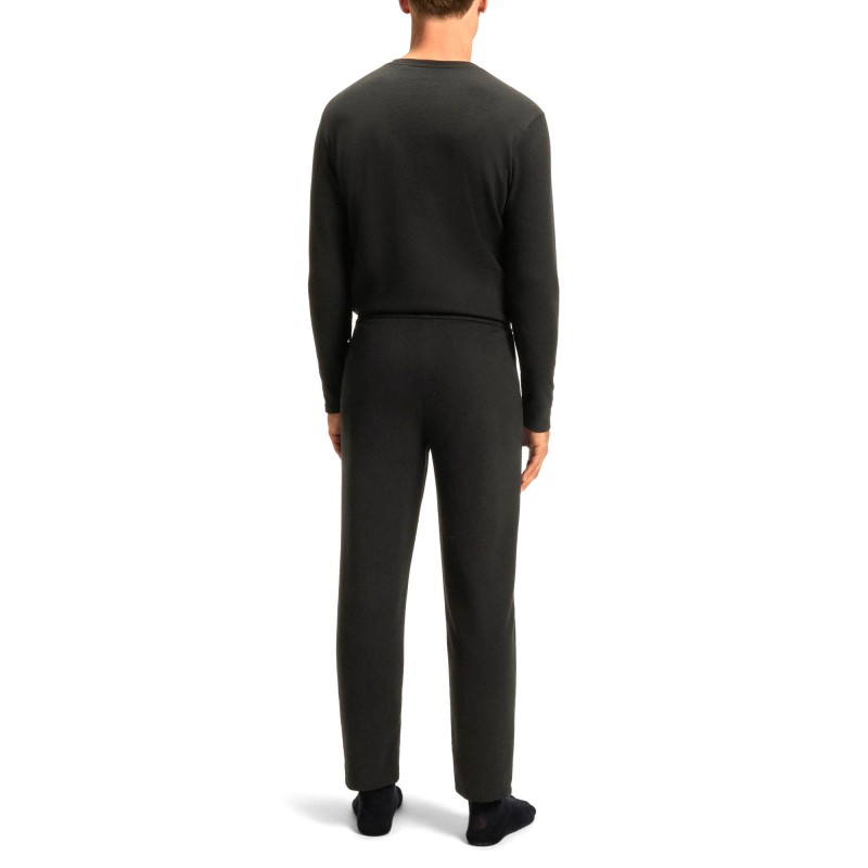 Boss Homewear Pyjama Bottoms With Embroidered Logo-Black