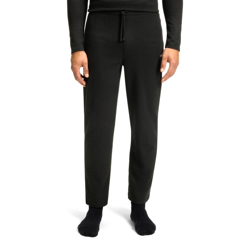 Boss Homewear Pyjama Bottoms With Embroidered Logo-Black