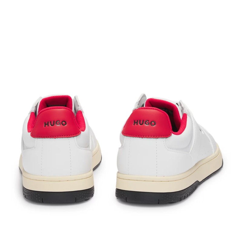 Hugo Trainers With Logo Details-Natural