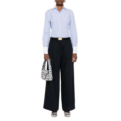 Boss Shirt C_Barbyna In Striped Slim Fit-Bright Blue