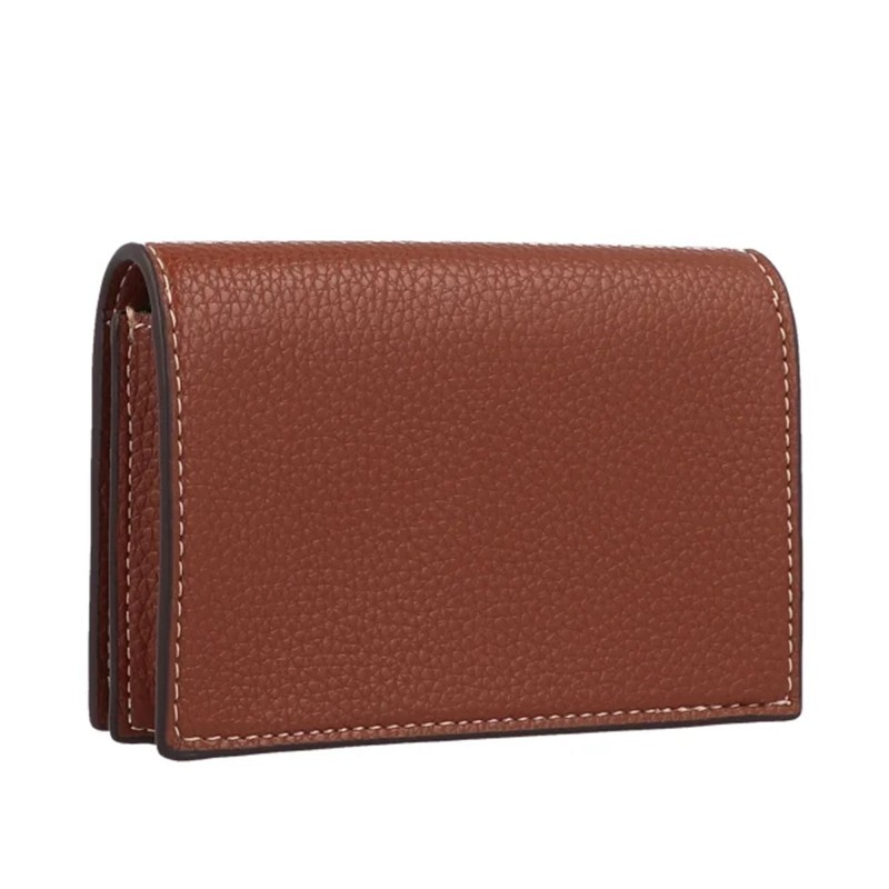 Boss Wallet Grained With Double B Monogram-Medium Brown