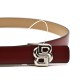 Boss Belt With B Monogram-Dark Red
