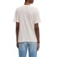 Boss T-Shirt V Neck In Lightweight Linen-Open White Boss T-Shirt V Neck In Lightweight Linen-Open White