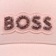 Boss Hat With Sparkle Stones-Pink Boss Hat With Sparkle Stones-Pink