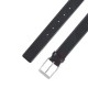Hugo Belt With Silver Tone Hardware-Black Hugo Belt With Silver Tone Hardware-Black