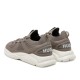 Hugo Trainers With Knitted Uppers And Bubble Branding-Open Brown