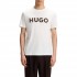Hugo T-Shirt With Herringbone Logo-White