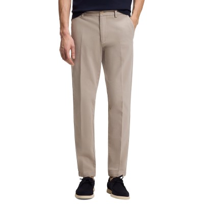 Boss Trousers Slim Fit Gabardine-Light Beige