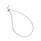 Hugo Necklace With Stacked Logo-Silver Hugo Necklace With Stacked Logo-Silver