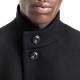 Hugo Coat Regular-Fit In A Wool Blend-Black Hugo Coat Regular-Fit In A Wool Blend-Black