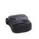 Hugo Ethon Reporter Bag with All-Over Logo Lettering-Black