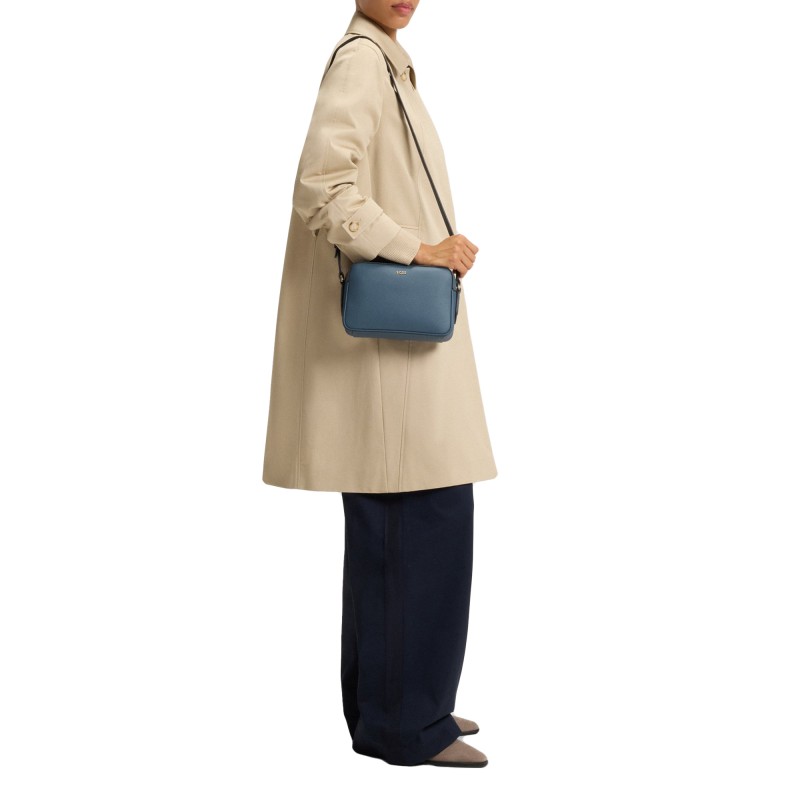 Boss Crossbody Bag With Logo Lettering-Open Blue
