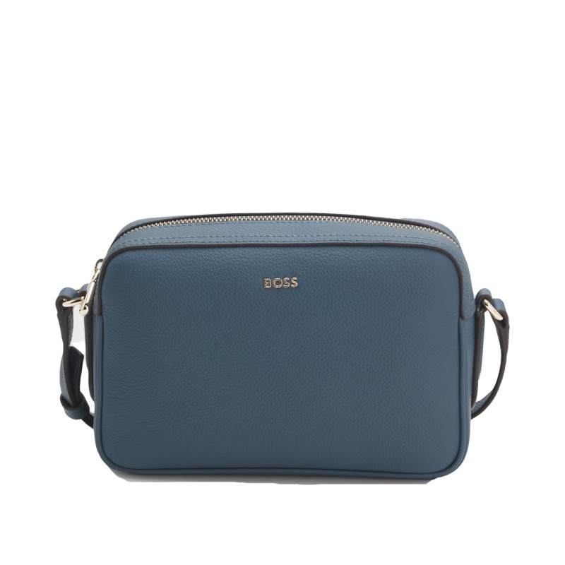 Boss Crossbody Bag With Logo Lettering-Open Blue