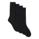 Boss Socks Gift Boxed 4 Pack With Branding-Black Boss Socks Gift Boxed 4 Pack With Branding-Black