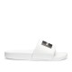 Hugo Slides With Logo Strap-White Hugo Slides With Logo Strap-White