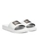 Hugo Slides With Logo Strap-White Hugo Slides With Logo Strap-White