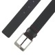 Hugo Belt Smooth Leather With Logo Pin Buckle-Black